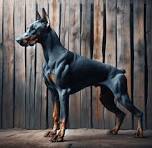 Blue doberman