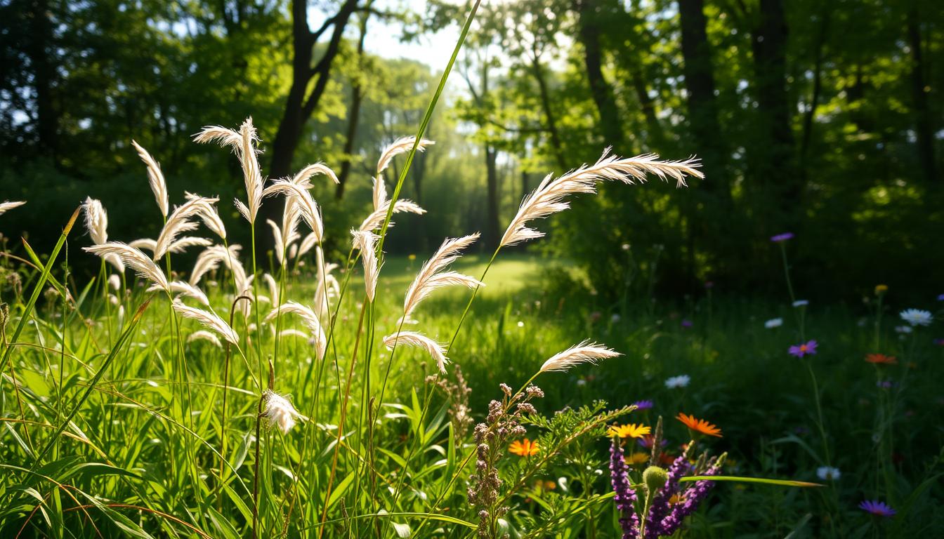 A single blade of grass bending in the breeze, symbolizing the beauty in life’s quiet, unnoticed moments.