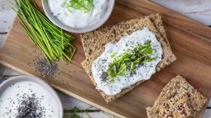 Cracker Rice with Sour Cream and Chive( Gluten-Free)